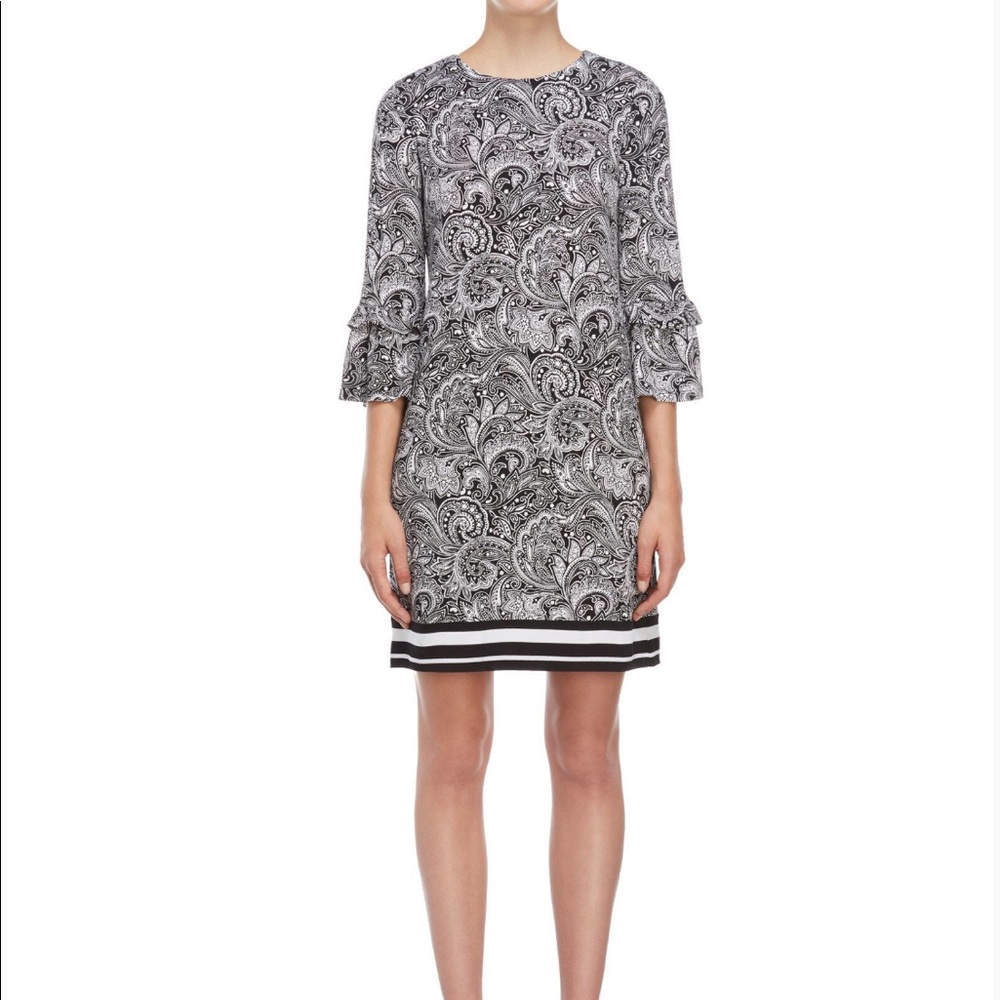 NWT Michael Kors paisley flutter sleeve dress XL